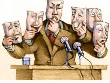 Rhetoric  - (Skill in the effective use of speech or the ability to use language effectively.)