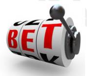 Betting - (A pledge of a forfeit risked on some uncertain outcome;)