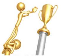 Striving  - (To make strenuous efforts toward any goal)