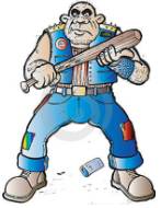 Hooliganism  - (Rowdy, violent, or destructive behavior)