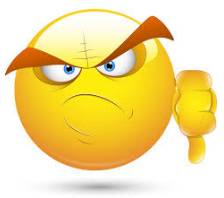Scowled - (Frown in an angry or bad-tempered way.)
