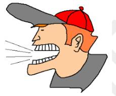 Cackle - (Laugh in a loud, harsh way.)