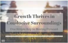 Conducive  - Providing the right conditions for something good to happen or exist: