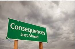 Repercussion  - The power to bring about a result on another.