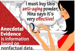 Anecdotal  - Not necessarily true or reliable because it is based on personal account rather than proven facts.
