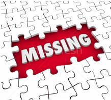 Lacunae  - A gap or blank space in something or a missing part.