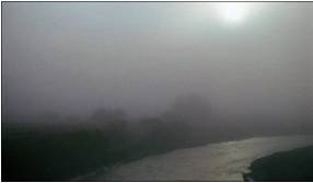 Murky  - Dark and dirty or difficult to see through: