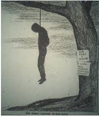 Lynch  - To put to death (as by hanging) by mob action without legal approval or permission.