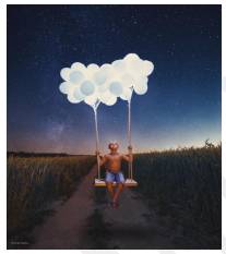 Surreal  - Strange; not seeming real; like a dream: