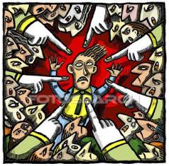 Opprobrium  - Severe criticism and blame: