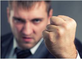 Belligerence  - Aggressive or warlike behavior.