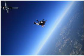 Plummet  - Fall or drop straight down at high speed.