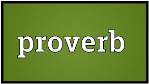 Aphorism  - A pithy observation which contains a general truth.
