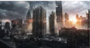 Dystopia  - An imagined place or state in which everything is unpleasant or bad, typically a totalitarian or environmentally degraded one.