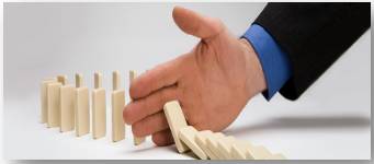 Intervene  - To come between disputing people, groups.