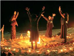 Invocation  - A request for help or forgiveness made to a god.