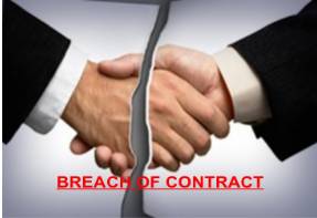 Breach  - An act of breaking or failing to observe a law, agreement, or code of conduct.