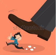 Persecution  - Hostility and ill-treatment, especially because of race or political or religious beliefs.