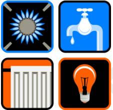 Utility  - A supply of gas, electricity, water, or telephone service to home sand businesses, or a business that supplies such services.