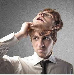 Deception  - The action of deceiving someone.