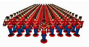 Echelons  - A particular level or group of people within an organization such as an army or company: