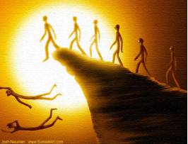 Fatalism  - The belief that people cannot change the way events will happen and that events, especially bad ones, cannot be avoided.