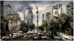 Dystopic - (An imaginary place where the conditions and quality of life are unpleasant.
