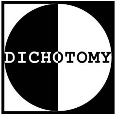 Dichotomy  - A division or contrast between two things that are or are represented as being opposed or entirely different.