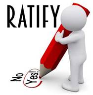 Ratify  - To approve and sanction formally.