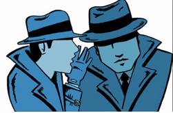 Clandestine  - Kept secret or done secretively, especially because illicit.