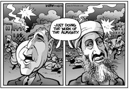 Radical  - Advocating extreme measures to retain or restore a political state of affairs.