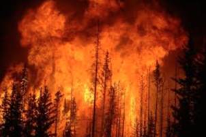 Conflagration  - a large fire that causes a lot of damage.
