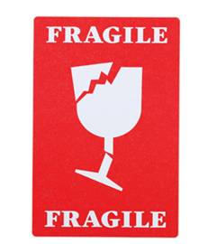Fragile  - Weak; easily damaged.