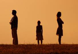 Estrangement  - The fact of no longer living with one's spouse or partner.