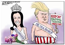 Bigotry  - Stubborn or intolerant adherence to one's opinions or prejudices.