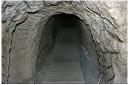 Dungeon  - A strong underground prison cell.