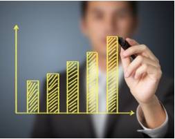 Accrue  - To increase in number or amount over a period of time.