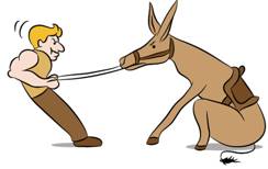 Stubborn  - Meaning: having or showing dogged determination not to change one's Attitude Or Position On Something; Difficult To Move, Remove, Or Cure.
