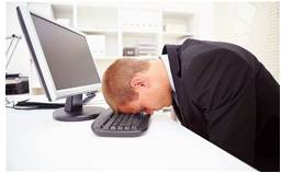 Slump  - Meaning: sit, lean, or fall heavily and limply