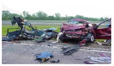Fatality  - Meaning: an occurrence of death by accident, in war, or from disease; helplessness in the face of fate.