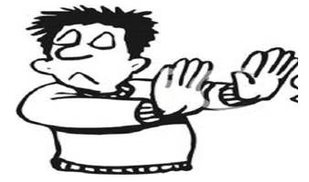 Refrain  - Meaning: stop oneself from doing something.