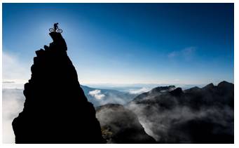 Pinnacle  - Meaning: the most successful point; the culmination; a high, pointed piece of rock.