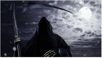 Grim  - Meaning: depressing or worrying to consider; very serious or gloomy.