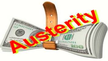 Austerity  - Meaning: sternness of manner or attitude. (कठोरता); difficult economic conditions created by government measures to reduce public expenditure.