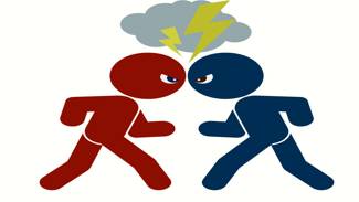 Adversary  - Meaning: one's opponent in a contest, conflict, or dispute.