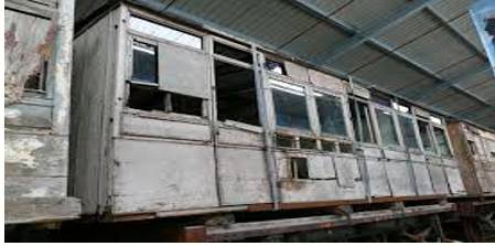 Battered  - Meaning: (of a thing) damaged by age and repeated use.