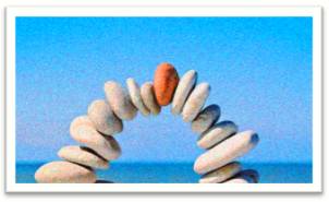 Keystone  - Meaning: the central principle or part of a policy, system, etc., on which all else depends.