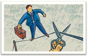 Undermine  - Meaning: lessen the effectiveness, power, or ability of, especially gradually or insidiously.