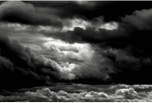 Ominous  - Meaning: giving the worrying impression that something bad is going to happen; threateningly inauspicious.