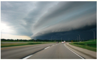 Oncoming  - Meaning: moving towards one; due to happen soon.